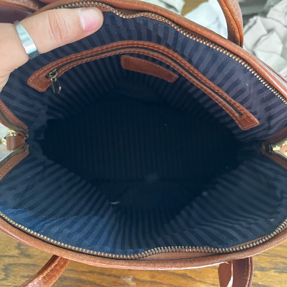 Vintage Coach Sonoma Satchel Brown Leather Shoulder Crossbody Bag - Picture 13 of 15